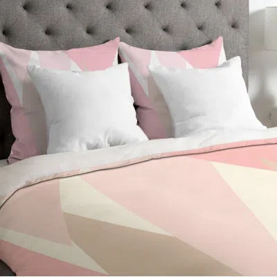 Deny Designs Blush Mod Duvet Cover In Pink,white