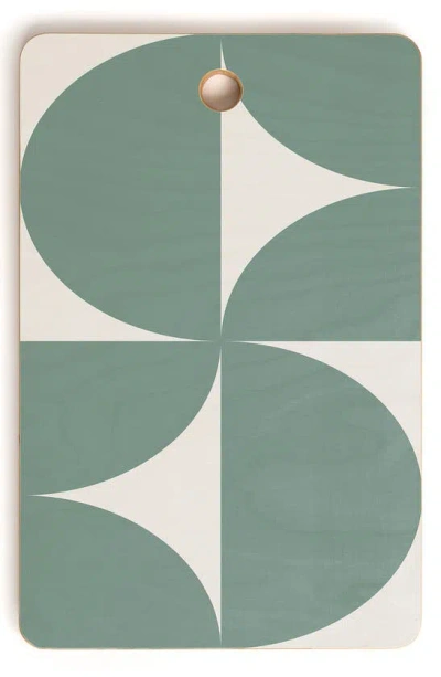 Deny Designs Bold Minimalism Cxii Bamboo Cutting Board In Green