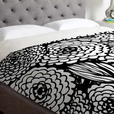 Deny Designs Bouquet Of Flowers Love Single Duvet Cover In Lightweight