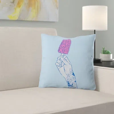 Deny Designs Brain Ice Cream Mmmmm Throw Pillow