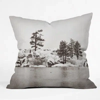 Deny Designs Bree Madden Snowy Lake Indoor/outdoor Throw Pillow