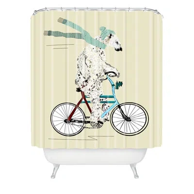 Deny Designs Brian Buckley Polar Bear Days Single Shower Curtain