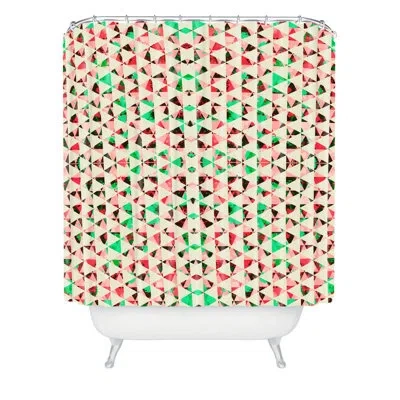 Deny Designs Caleb Troy Holiday Tone Shards Single Shower Curtain