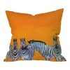 Deny Designs Candy Stripe Zebra Throw Pillow