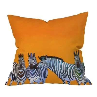 Deny Designs Candy Stripe Zebra Throw Pillow
