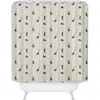 Deny Designs Cat And Moon Shower Curtain In Cream