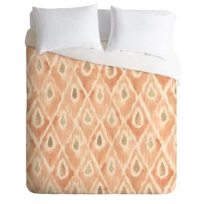 Deny Designs Catch Me Duvet Cover Set In Peach