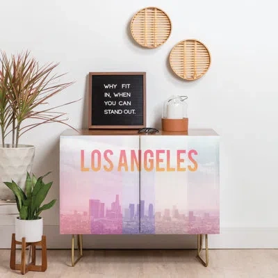 Deny Designs Catherine Mcdonald Credenza In Pink