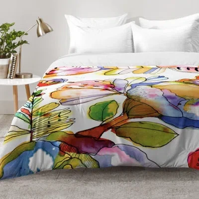 Deny Designs Cayenablanca Pastel Comforter Set In Green,blue