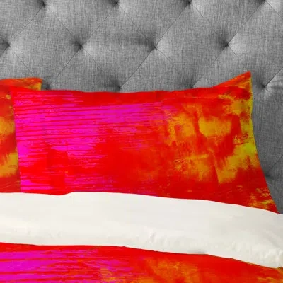 Deny Designs Cerecelia Pillowcase In Red;yellow