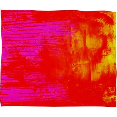 Deny Designs Cerecelia Throw Blanket In Orange;purple