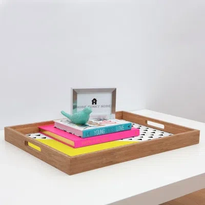 Deny Designs Chartreuse Ottomn/coffee Table Tray In White