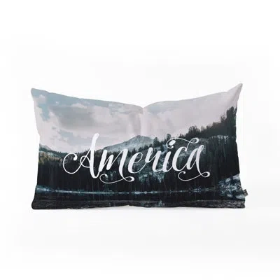 Deny Designs Chelsea Victoria American Beauty Oblong Outdoor Rectangular Pillow Cover & Insert