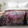 Deny Designs Cherry Blossoms Comforter Set In Pink