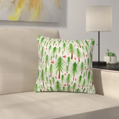 Deny Designs Christmas Tree Farm Throw Pillow