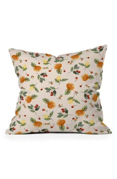 Deny Designs Citrus Fruits Throw Pillow