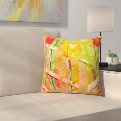 Deny Designs Citrus Tulips By Laura Trevey Indoor/outdoor Throw Pillow