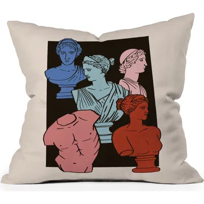 Deny Designs Classic Busts Throw Pillow In Multi