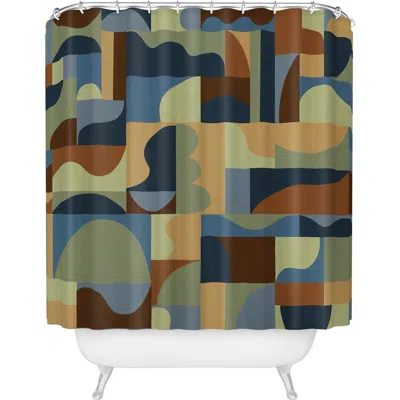 Deny Designs Collage Forest Shower Curtain In Multi