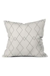 Deny Designs Color Poems Geometric Throw Pillow In White