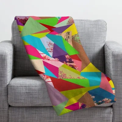 Deny Designs Colorful Throw In Green;yellow