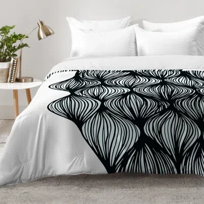 Deny Designs Comforter Set In Black,cream