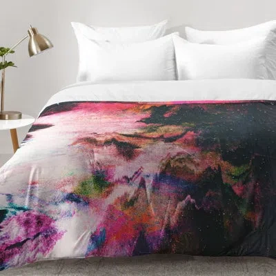 Deny Designs Comforter Set In Black,pink