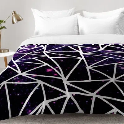 Deny Designs Comforter Set In Black,purple