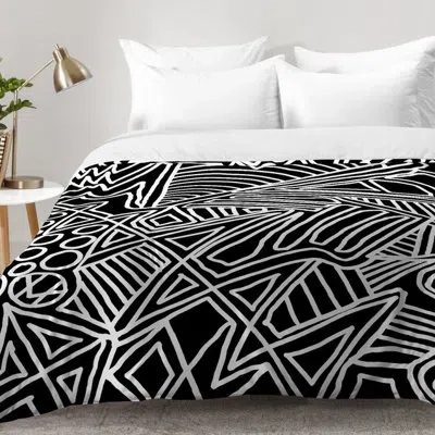 Deny Designs Comforter Set In Black,white