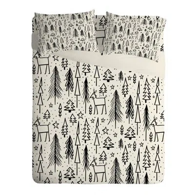 Deny Designs Comforter Set In Cream,black