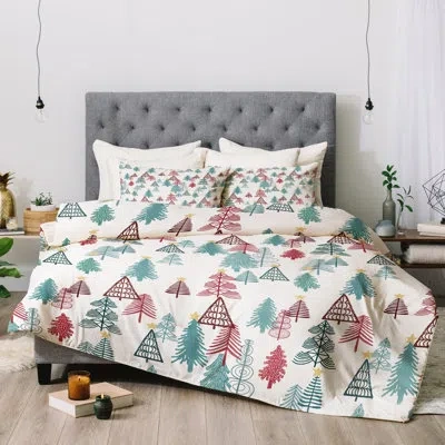 Deny Designs Comforter Set In Cream,green