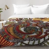 Deny Designs Comforter Set In Orange,gray,red