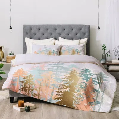 Deny Designs Comforter Set In Pink,orange