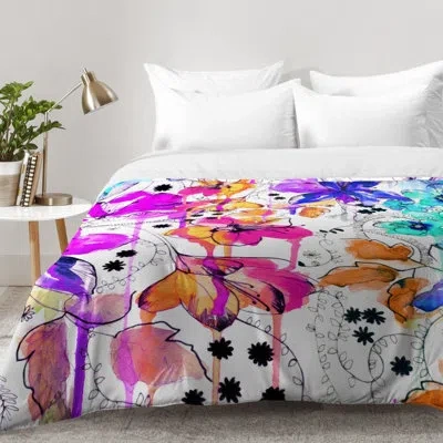 Deny Designs Comforter Set In Purple,orange,blue
