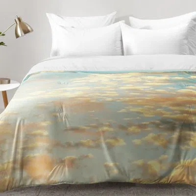 Deny Designs Comforter Set In Teal Cream