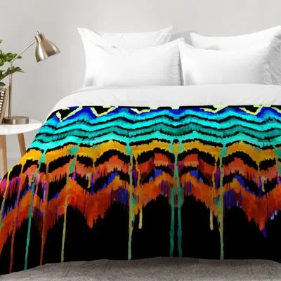 Deny Designs Comforter Set In Turquoise,orange