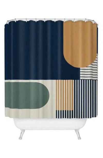 Deny Designs Cool Color Palette Shower Curtain In Blue