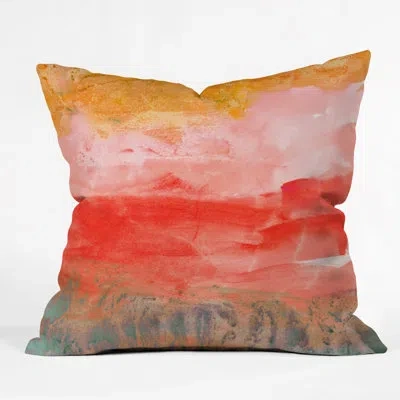 Deny Designs Coral Horizon Indoor/outdoor Square Pillow Cover & Insert
