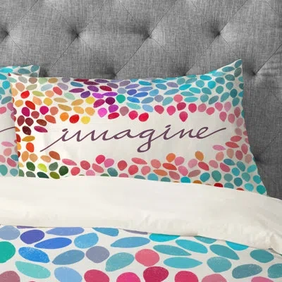 Deny Designs Cori Dantini Imagine 1 Pillowcase In Blue;green;pink