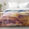 Deny Designs Cosmic Comforter Set In Orange