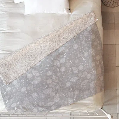 Deny Designs Crystalline Water Blanket In Gray