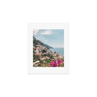 Deny Designs Dagmar Pels Positano Italy Photography Art Print - Unframed In Blue