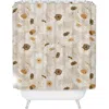 Deny Designs Daisy Garden Shower Curtain In Beige