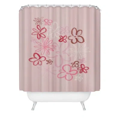 Deny Designs Daisy Pinks Shower Curtain