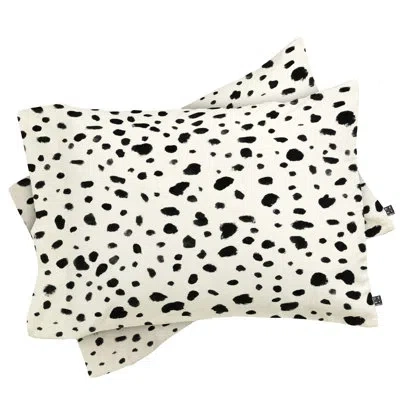 Deny Designs Dalmatian Pillowcase In Black