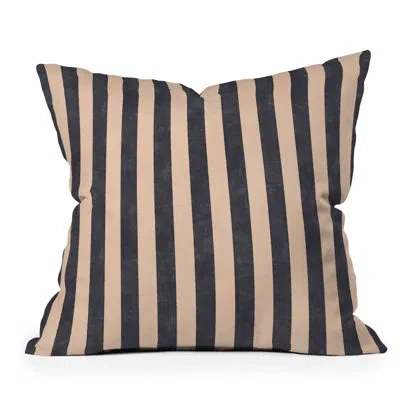 Deny Designs Daniel Coulmann Stripes 001 P Basaltic Throw Pillow