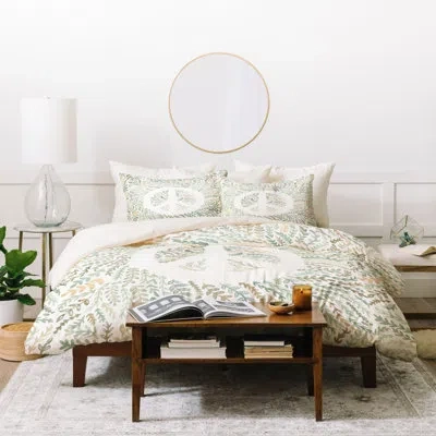 Deny Designs Dash And Ash 3 Piece Duvet Cover Set In Beige