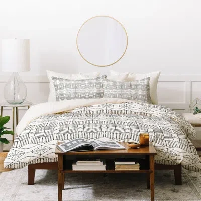 Deny Designs Dash And Ash Cassiopeia Duvet Cover Set In Cream,black