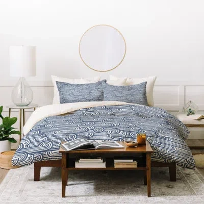 Deny Designs Dash And Ash Drift Duvet Cover Set In Blue
