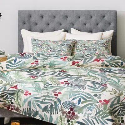 Deny Designs Dash And Ash Ferns And Holly Comforter Set